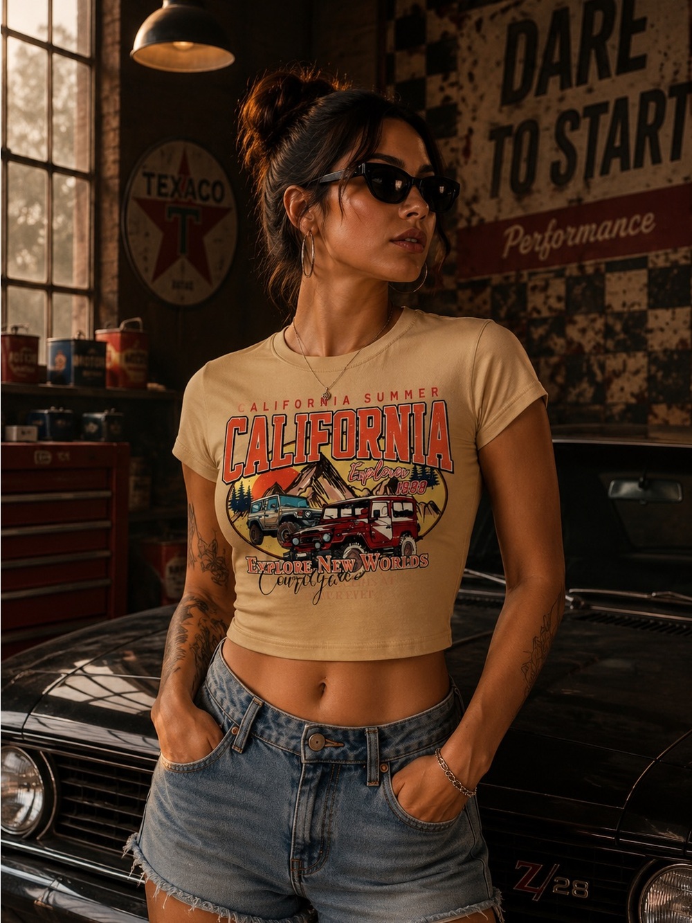 Cropped Tee shirt